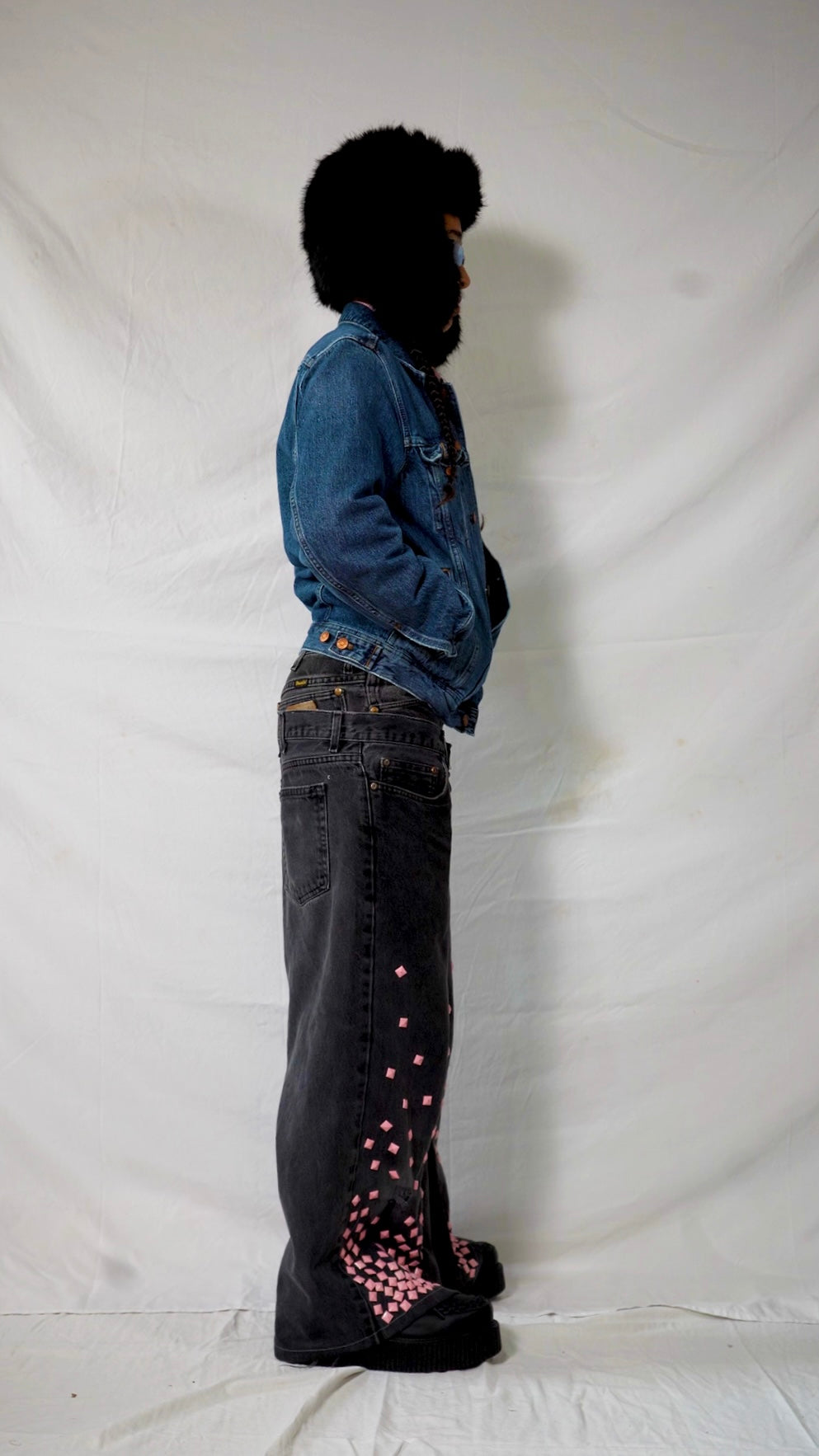 '1 of 1’ Double Waist Studded Jeans