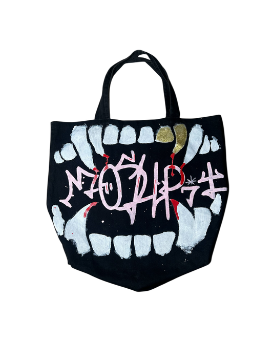 ‘MOSHPIT’ Tote Bag (Hand-Painted)